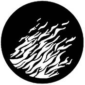 Standard Steel Gobo #7176   Flames 2   Size A 100mm