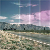 3 x 4  1 Plum Soft Edge Graduated Filter (Vertical Orientation)