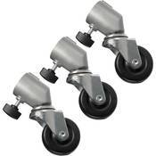Caster Set for Light Stands with 25mm Tubular Leg Ends