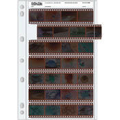 Archival Storage Page for Negatives, 35mm, 7 Strips of 4 Frames (Binder Only)   25 Pack