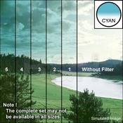 4 x 5  4 Cyan Hard Edge Graduated Filter (Vertical Orientation)
