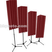 Stand Mounted LENRD (Burgundy)   48  Stand Mounted Bass Trap   4 Pieces with Stands