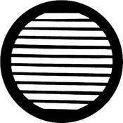 Standard Steel Gobo #7739   Parallel Breakup   Size E 37.5mm