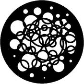 Standard Steel Gobo #7583   Circles   Size A 100mm