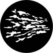 Standard Steel Gobo #7448   Cloud Distorted   Size E 37.5mm
