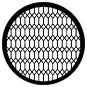 Standard Steel Gobo #7597   Diamond Lattice   Size B 86mm