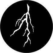 Standard Steel Gobo #7776   Lightning Branch   Size E 37.5mm