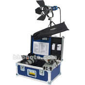 Pocket Par 200W HMI Lighthouse AC DC Kit   consists of: Pocket Par 200W HMI Light, AC, DC  Electronic Ballasts, Lighthouse with Shutter, Lens Set, Chimera Video Pro Softbox, Scrims, Barndoors, HMI Bulb, Case   200 Watts Total (90 250V AC 24 30V DC)