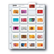 Archival Storage Page for Slides, 35mm (2x2 ), Holds 20 Slides, Top Load, Heavyweight (8 Mil), Clear Back (Binder Only)   Pack of 25