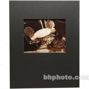 Mat   Fits Gallery and Presentation Frames, 16x20  with 8x10  Opening, Photo Black with Bevel   Landscape Format