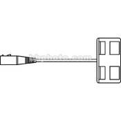 9520 Charge Adaptor, 4 Pin XLR (Female) Connector to PAGlok Connector, 17.7  Cable Lead