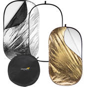 5 in 1 Collapsible Oval Reflector   42x72  (1x1.8 m)