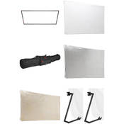 Litepanel PVC 39x72  Frame Panel Reflector Kit #1   includes: Frame, White, Gold, Silver, Translucent Panels, Legs, Bag