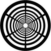 Standard Steel Gobo #7648   Geometric 13   Size B 86mm