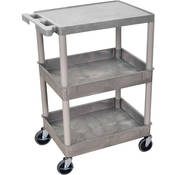 18x24  HD Utility Cart 3 Shelf (Gray)