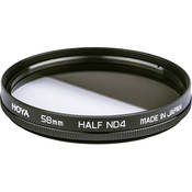 58mm Half Neutral Density (ND) x 4 Glass Filter