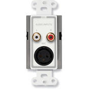 D J3 Wall Mount RCA and XLR Mic Line Input Panel
