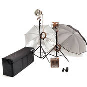 DM802   2 Head Kit (110V)   Includes: D802B   800 W S Power Pack, 2 M11CC Flash Heads, Reflectors, Umbrellas, Sync Cord, Light Stands, Case