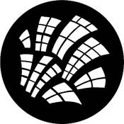 Standard Steel Gobo #7792   Runyon Windows   Size E 37.5mm