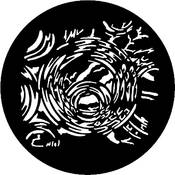 Standard Steel Gobo #7575   Reflective Bubbles   Size M 66mm