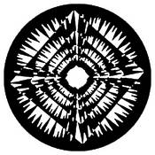 Standard Steel Gobo #7615   Jagged Squares   Size A 100mm