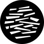 Standard Steel Gobo #7748   Splinters   Size B 86mm