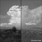 3x3  Deep Yellow #12 Polyester Filter for Black & White Film