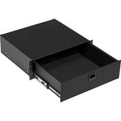 D3 3 Space Rack Drawer   Black Brushed
