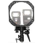 Speed Ring for Mounting Two Shoe Mount Flashes