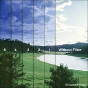 4x6  Graduated Sky Blue 3 Resin Filter   Hard Edge