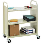 Mobile Flat Shelf Book & Utility Truck (Cardinal)