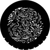 Standard Steel Gobo #7212   Tropical Flora   Size B 86mm