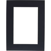 ProMatte Pre Cut Museum Mat   Single Whitecore 12 x 16  Mat with Opening for 8 x 12  Print   Navy