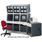 79 H 4 Bay Corner Security Console K8601 (Gray)