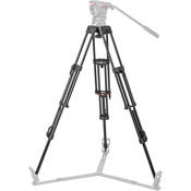 DA 100 ENG 2D Aluminum 2 Stage Tripod Legs (100mm Bowl)   Supports 77 lbs