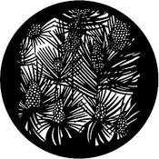 Standard Steel Gobo #7592   Fir Cones   Size A 100mm