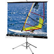 Diplomat Portable Tripod Projection Screen   69 x 92    120  Diagonal   Video Format ((4:3 Aspect)   Glass Beaded