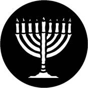 Standard Steel Gobo #78007A Menorah (A = Size 100mm)