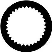 Standard Steel Gobo #7255   Vingette Aperture 1