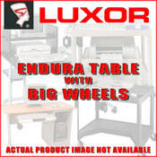 Endura 27  AV Table w Big Wheels (Black)