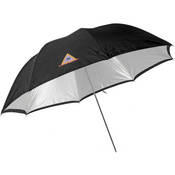 Convertible Umbrella   White Satin with Removable Black Backing   60