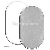 LiteDisc Oval Reflector, White Opaque Silver, 41 x 74  (104 x 188cm)