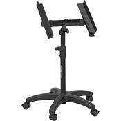 QL 400 Adjustable, Roll Around Mixer Remote Stand with Casters (14.5   21  Width Adjustment)