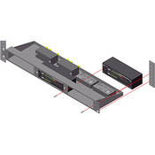 RURA3A Rack Adapter Assembly with Lower Shelf Extension mounts 3 RDL RACK UP Modules plus additional Modules and Wiring Harness