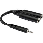 Stereo Mini (3.5mm) Male to 2 Stereo 1 4  Female Y Cable   6
