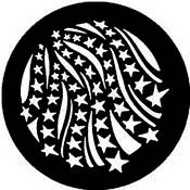 Standard Steel Gobo #7768   Stars & Stripes