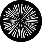 Standard Steel Gobo #7751   Radial Lines   Size A 100mm