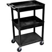 24x18  HD Utility Cart 3 Shelf (Black)