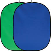 #036 Collapsible Reversible Background   5x7    Chroma Key Blue Green