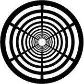 Standard Steel Gobo #7648   Geometric 13   Size A 100mm